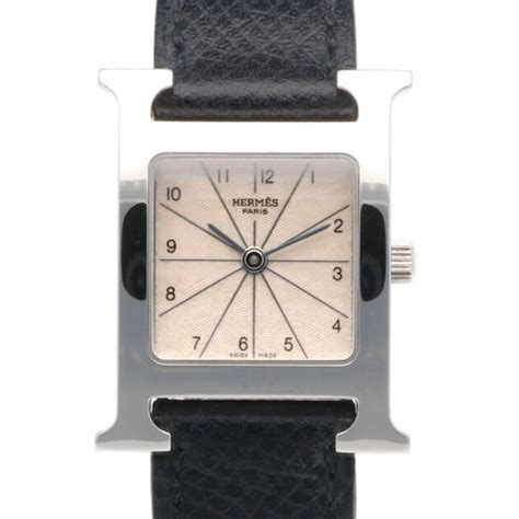 hermes h watch black|Hermes unisex 21010.